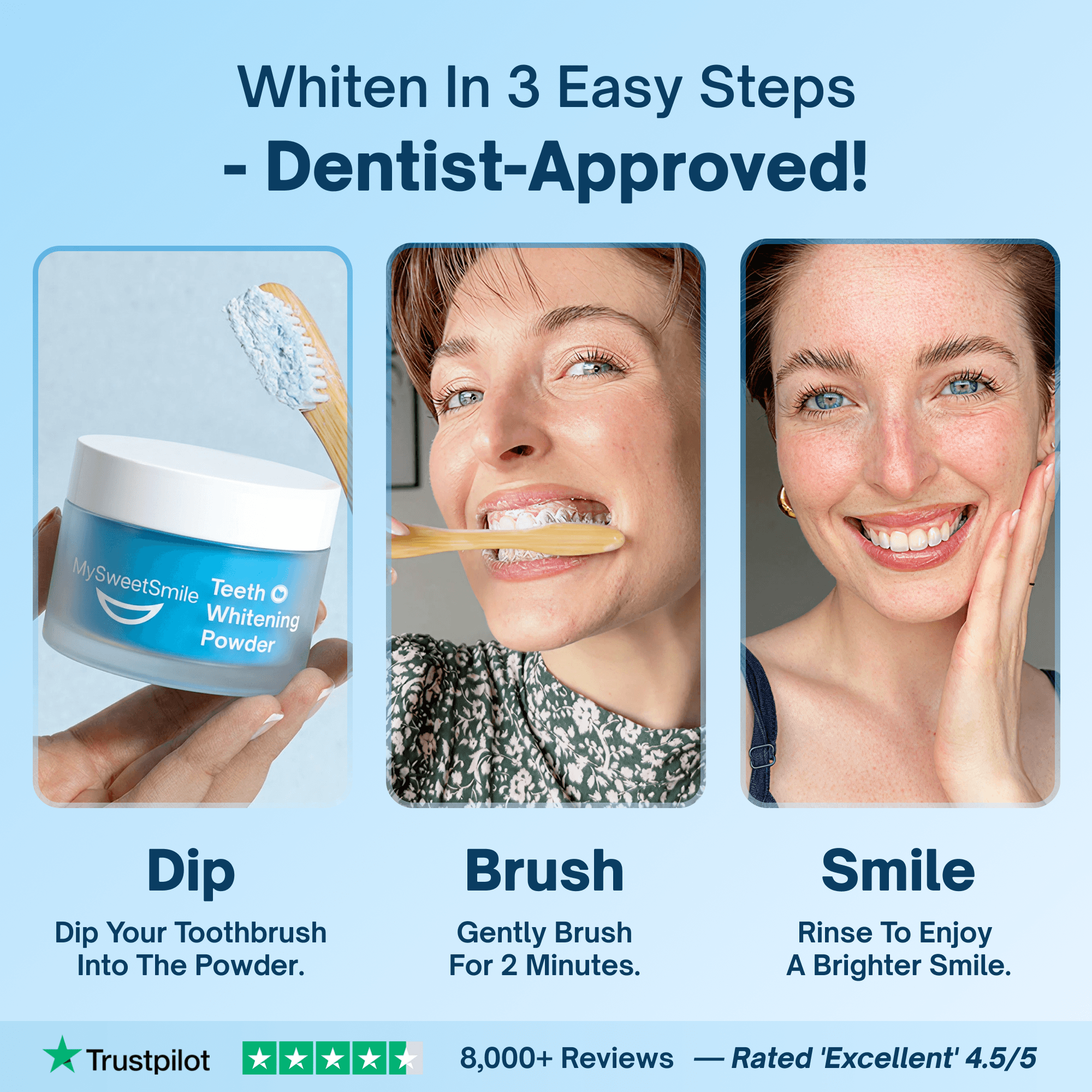 Dentist-Approved Teeth Whitening Powder