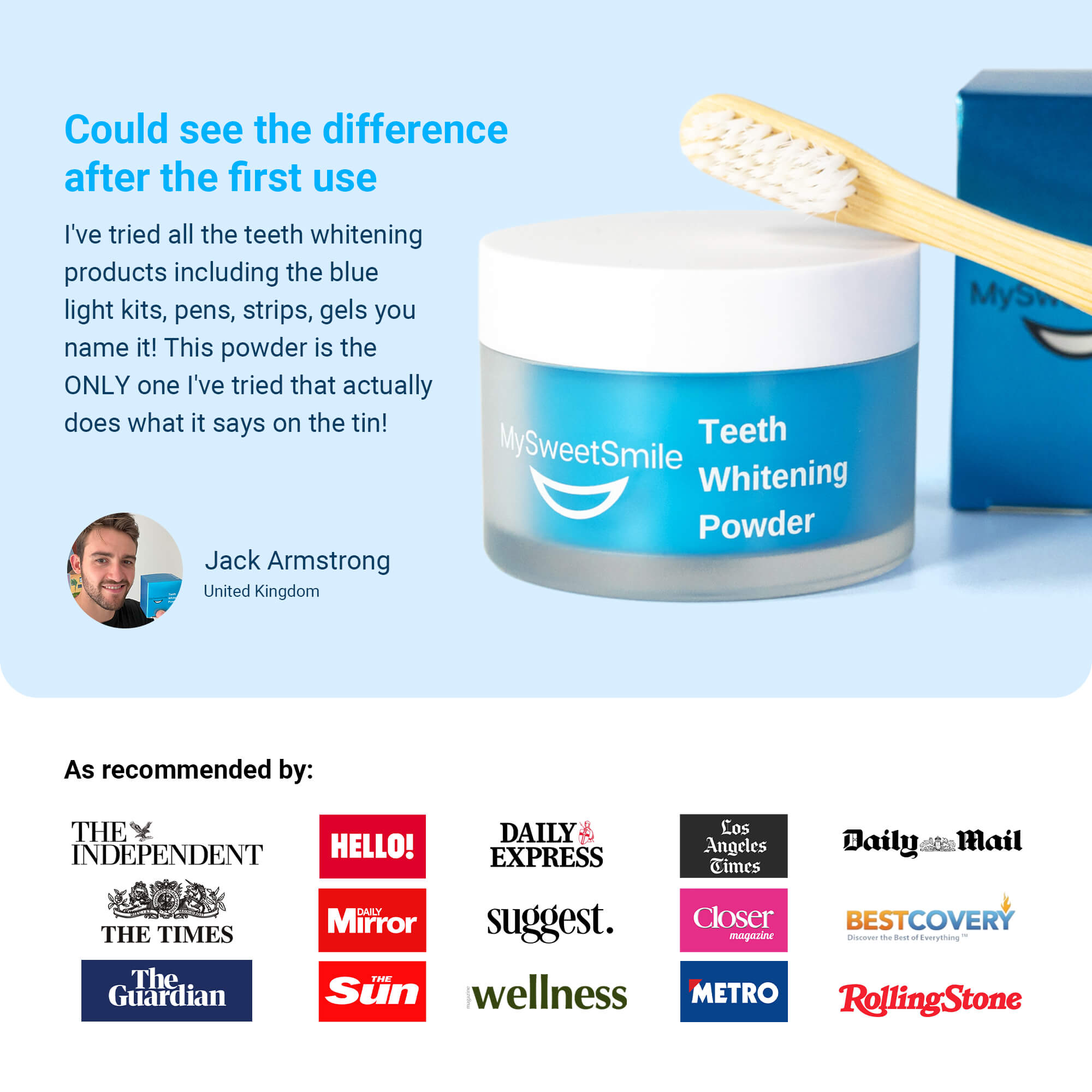 Dentist-Approved Teeth Whitening Powder